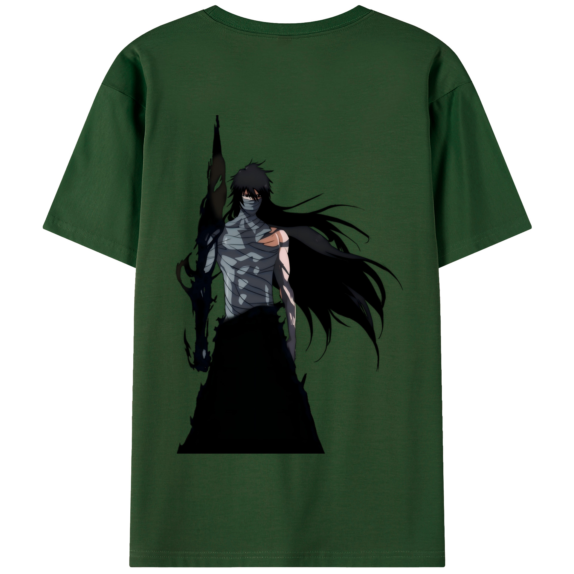 （画像用） ブリーチ 黒崎一護（くろさき いちご）BLEACH Kurosaki Ichigo 綿100％半袖Tシャツ（背面プリント）